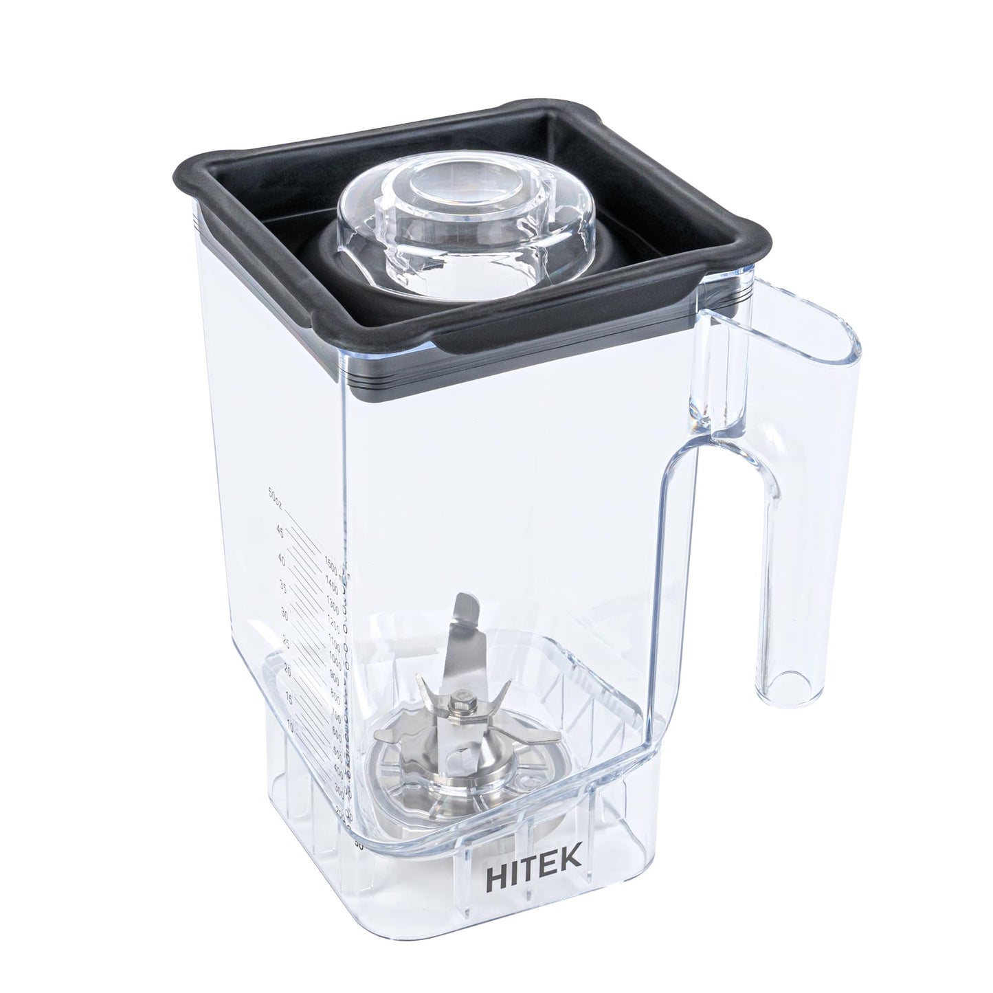 Restaurantware-Hi Tek 48 Ounce Commercial Blender Jar, 1 Replacement Jar For Heavy-Duty Commercial Blender - 'S' Shaped Blade, Shatterproof, Clear Tritan Container, For Juices Or Smoothies