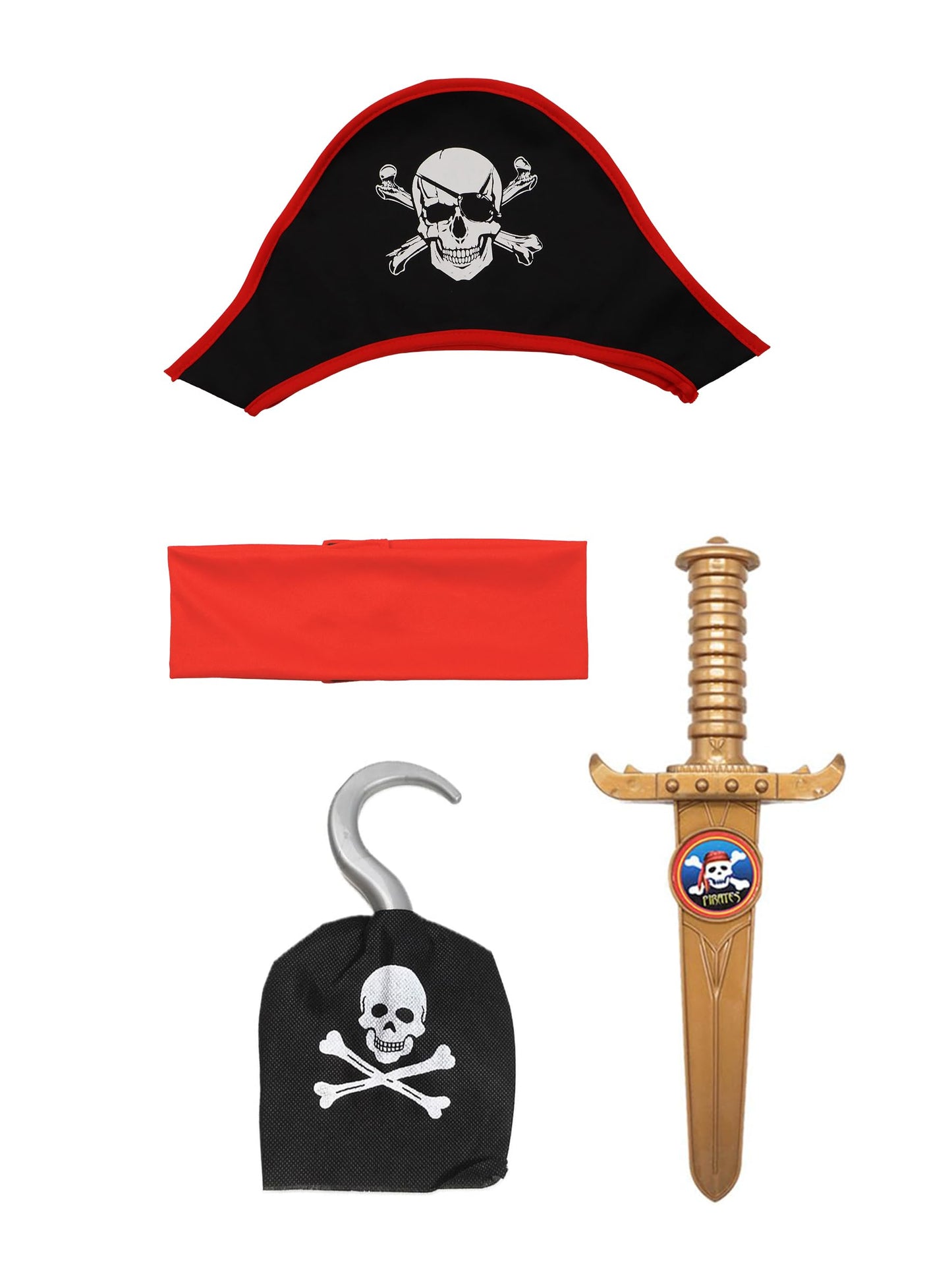 IKALI Pirate Costume for Kids Boys,Toddler Pirate Role Play Dress Up