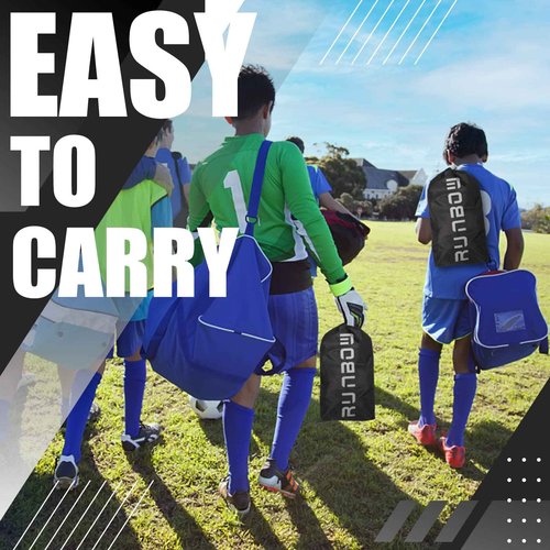RUNBOW 9x5 ft Portable Kids Soccer Goal for Backyard Adult Junior Large Practice Soccer Net with Carry Bag (9x5FT, 2 Pack, Black)