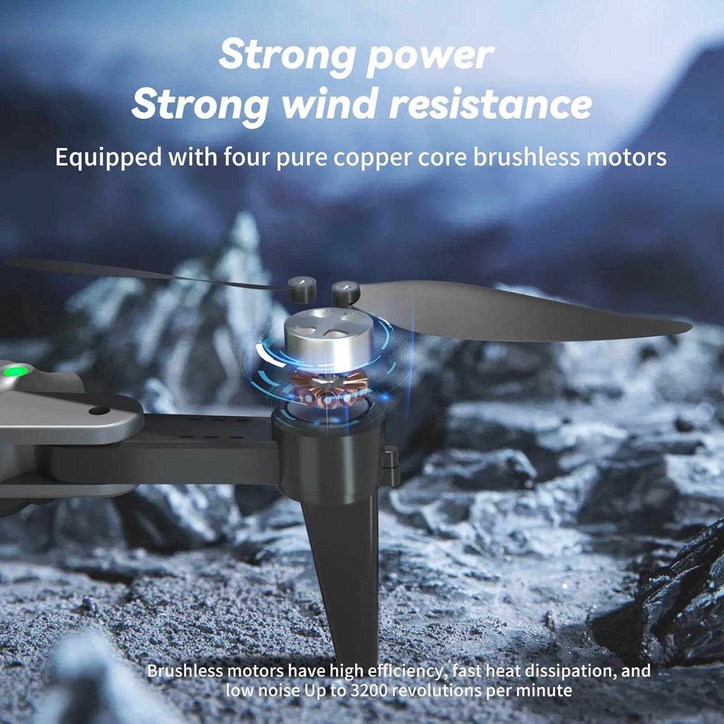 S166 Drone with Camera 4K for Adults, Professional GPS Drone with Auto Return, 4-Way Obstacle Avoidance, Follow Me, 60 Mins Flight Time (3 Batteries), Foldable RC Quadcopter with Case(Standard)