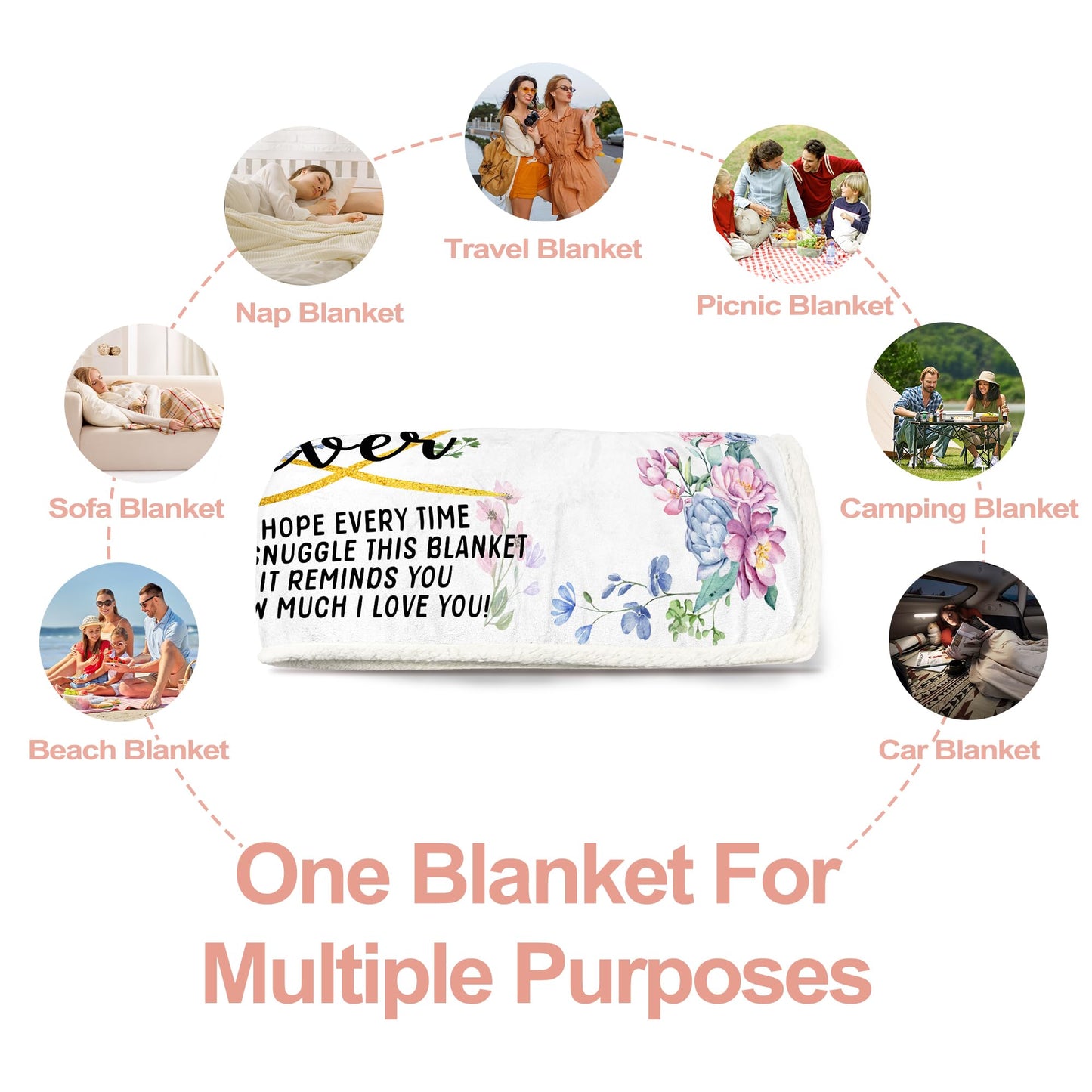 Mothers Day Grandma Gifts, Gift for Grandma Wearable Blanket, Great Grandma Hoodie Blanket from Grandkids, Thoughtful Grandma Hooded Blanket 47x72 In for Birthday, Grandparents Day, Christmas