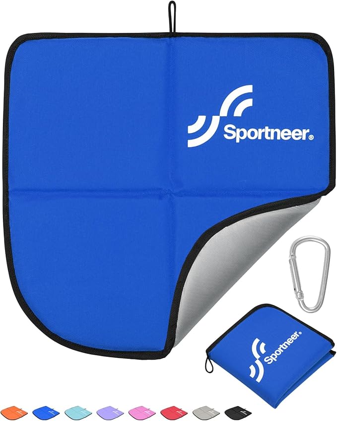Sportneer Sitting Pad, Lightweight Waterproof Folding Seat Pad for Backpacking, 15.75'' x 15.75'' Portable Camping Seat Mat for Hiking, Picnics & Outdoor Use