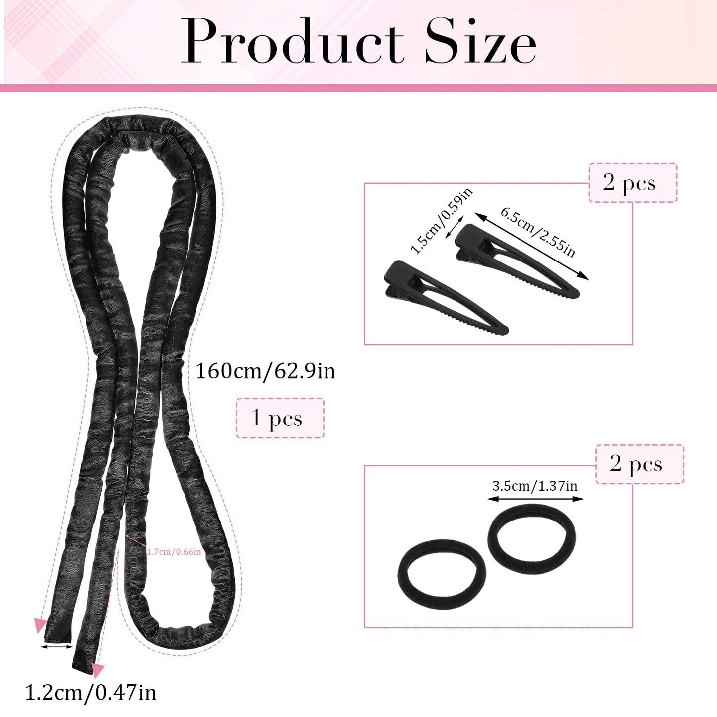 AOZUO Heatless Curling Rod Headband, Heatless Hair Curler Heatless Curls Overnight for Short Long Hair No Heat Overnight Curls w