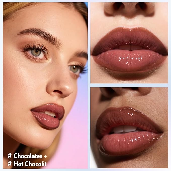 KIMUSE Lip Stain Peel Off & Lip Oli Set, Long Lasting Lip Liner Stain, Waterproof, Transfer-Proof, Hydrating Shine Lip Oil with Vitamin E & Jojoba Oil