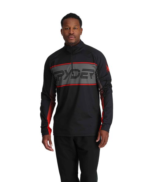 Spyder Men's Paramount Zip T-Neck Mid-Layer Mens