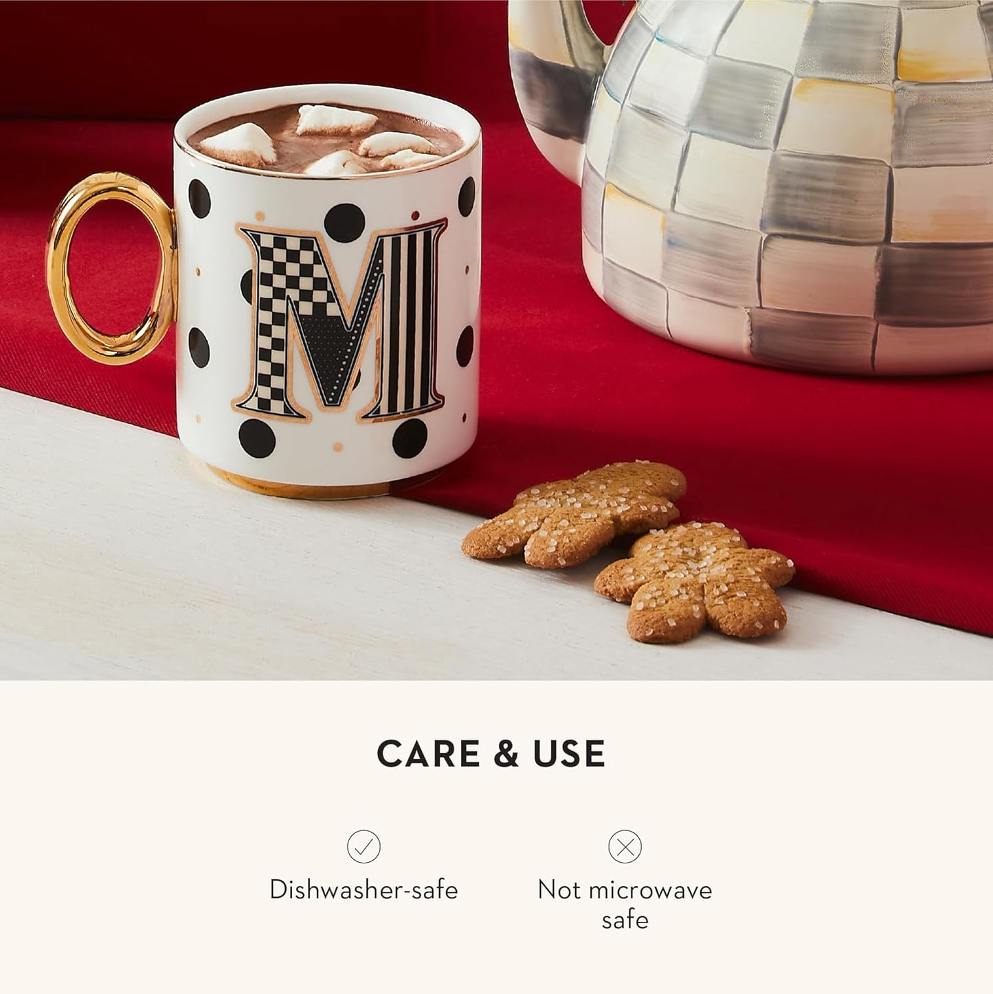 MACKENZIE-CHILDS My Mug, Decorative Ceramic Coffee Mug with Handle, K