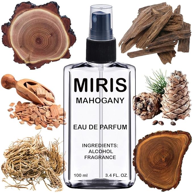 MIRIS Mahogany, Long-Lasting Unisex Eau de Parfum for Women & Men, Spray 3.4 Fl Oz / 100 ml
