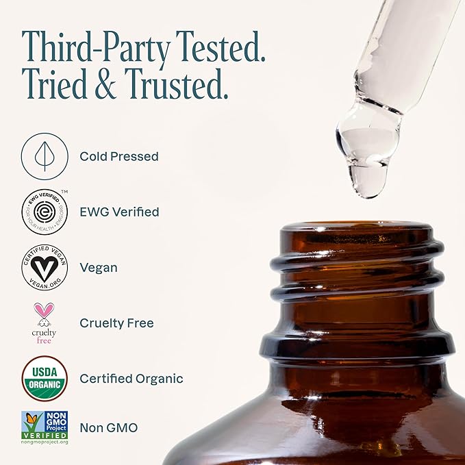 Cliganic Organic Castor Oil, 100% Pure (16oz with Eyelash Kit) - For Eyelashes, Eyebrows, Hair & Skin | Bulk, Natural Cold Pressed Unrefined Hexane-Free | DIY Carrier Oil