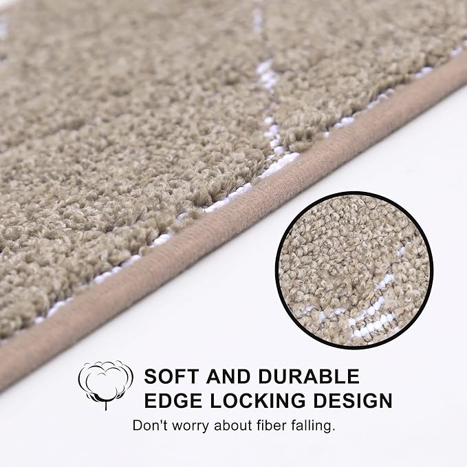 BEQHAUSE Stair Treads 15 Pack Non Slip Stair Runner 28inX9in Machine Washable Stair Mats 100% Polyester Soft Stair Carpet Treads for Wooden Steps