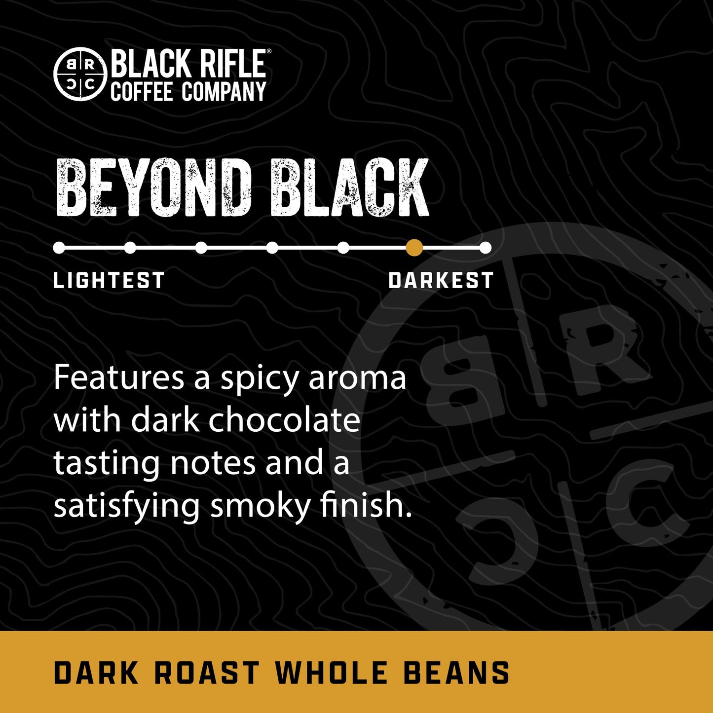 Black Rifle Coffee Company Beyond Black, 12oz Bag, Whole Bean Dark Roast - Roasted Blend Made from Arabica Beans - Colombian & Brazilian Beans - Veteran Founded & American Made