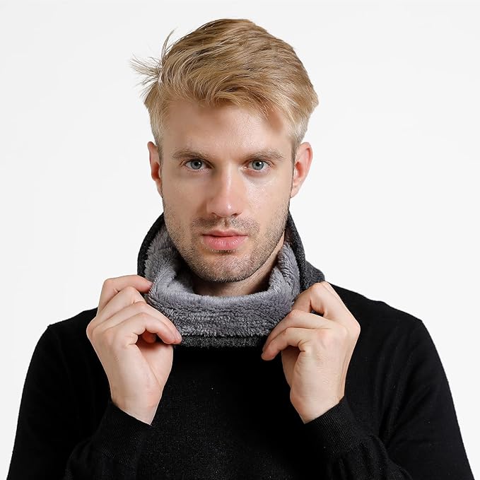Winter Scarf Neck Warmer Gaiter Face for Men Women Warm Fleece Ski