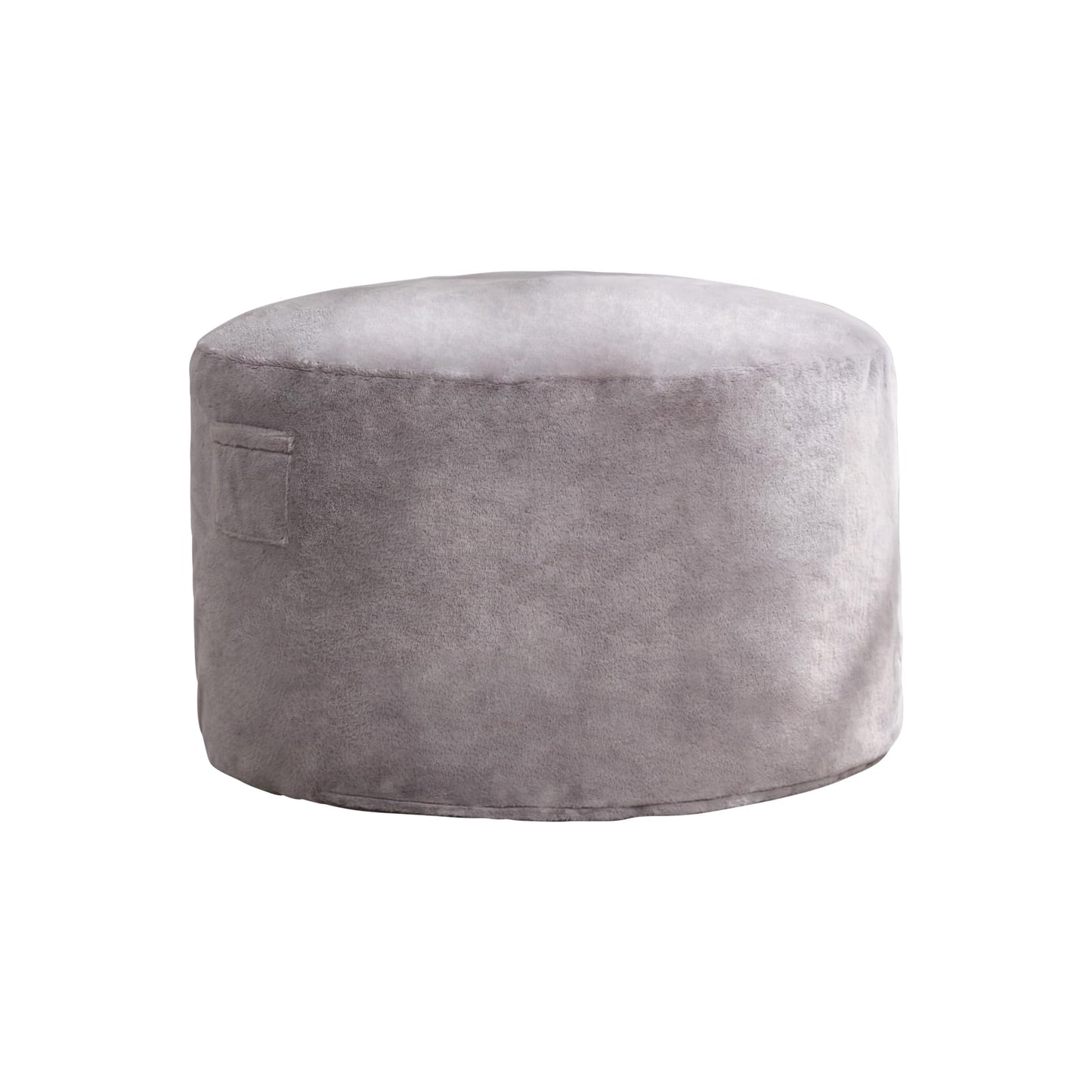Hobestluk 5ft Bean Bag Chairs for Adults Large Beanbag Chair with Plush Faux Fur Cover Big Bean Bag Chair for Living Room Bedroom Dorm Office - Grey (50” x 50” x 24”)