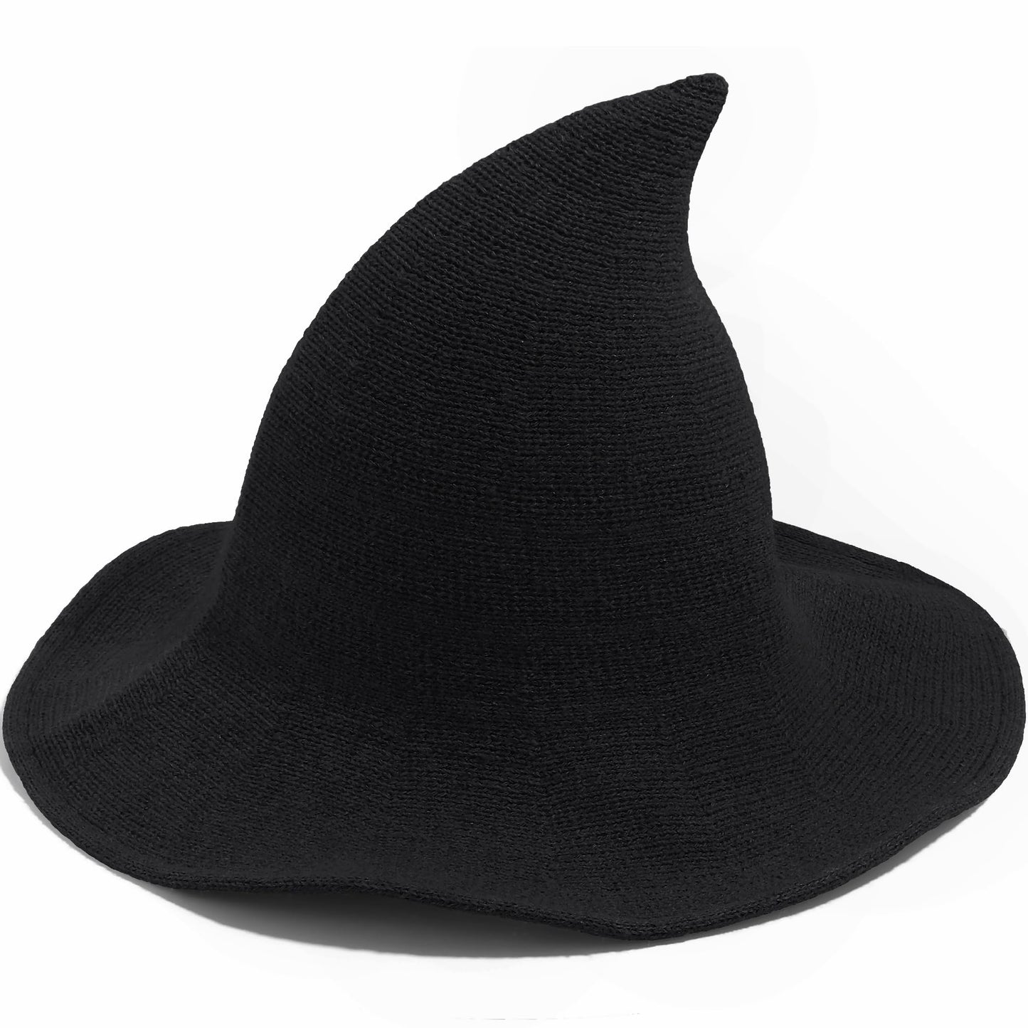 Leuceiy Halloween Witch Hat for Women Wide Brim Foldable Halloween Wool Hats for Party Cosplay Costume Accessory
