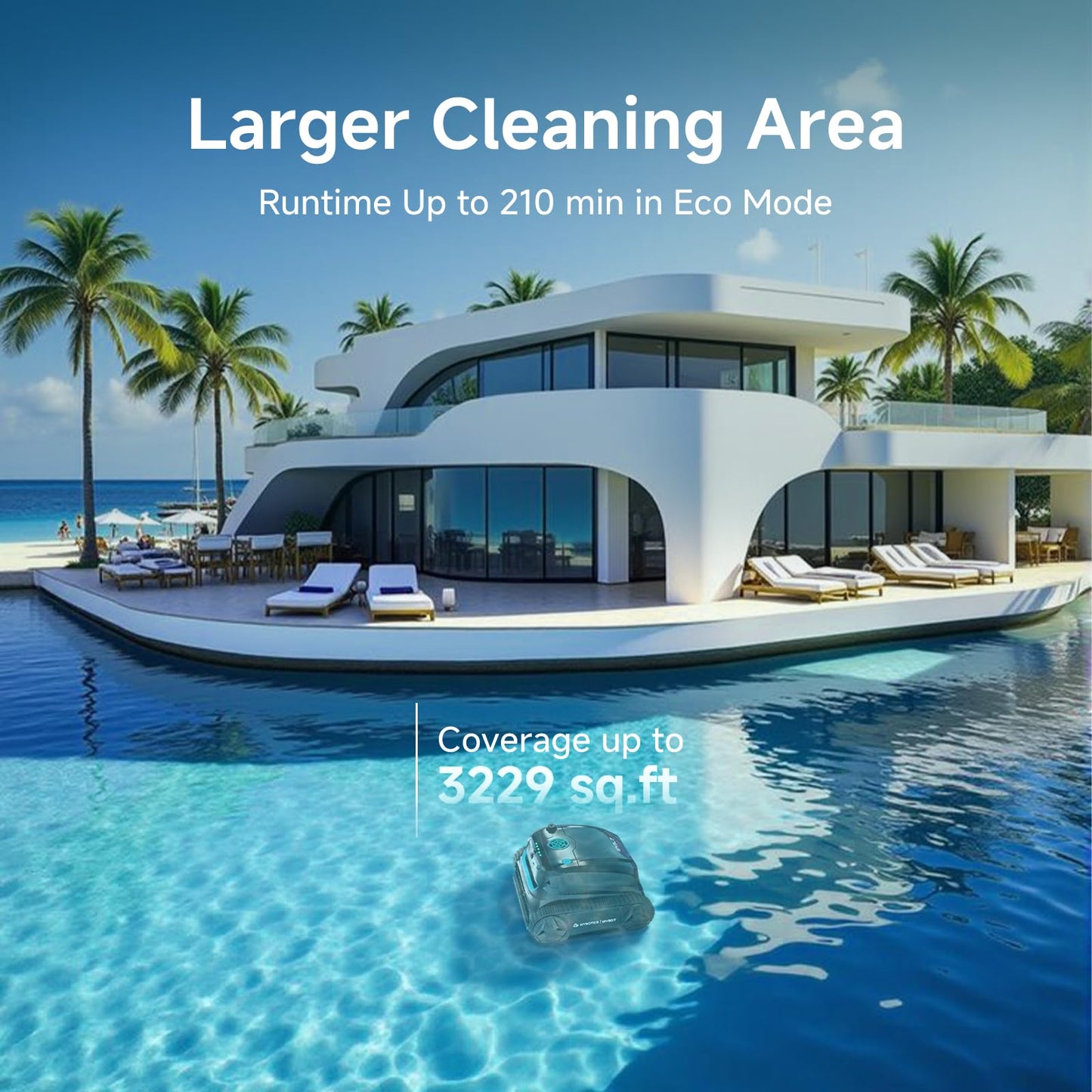 WYBOT S2 Vision AI Camera Cordless Pool Cleaners for Inground Pools, 8-in-1 Pool Vacuum Robot, Brushless Motor Powerful Suction, Wall Climbing, Horizontal Waterline Scrubbing (Grey Green)