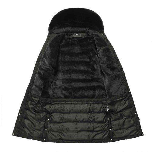 MOERDENG Women's Waterproof Long Winter Coat Thickened Down Alternative Jacket Warm Puffer Jacket Parka