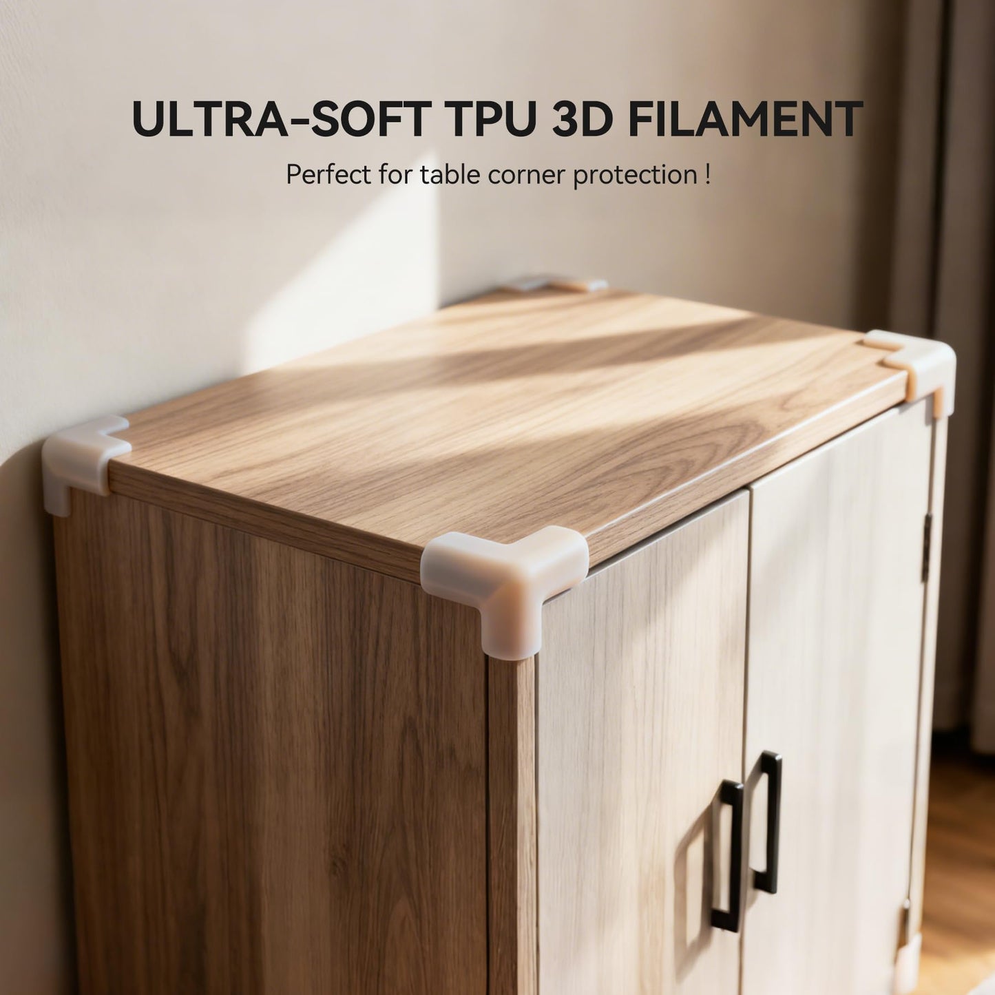 SUNLU TPU Filament 1.75mm, 95A Flexible 3D Printer Filament, Soft TPU 1kg Spool (2.2 lbs), Dimensional Accuracy +/- 0.03mm, Fit Most FDM Printer (Black+White 2-Pack)