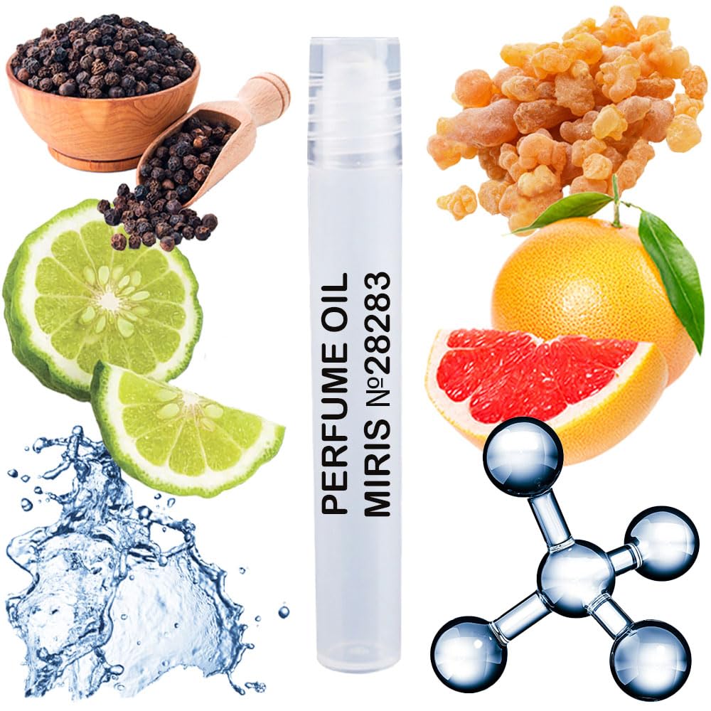 MIRIS No. 28283, Inspired by Dylan Blue, Long-Lasting Perfume Oil for Men Roll-On, Rollerball 0.34 Fl Oz / 10 ml