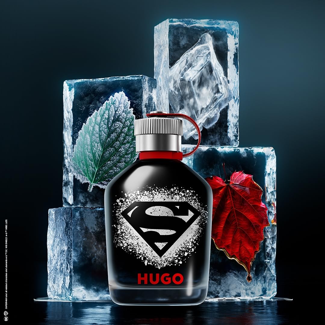 Hugo Boss SUPERMAN x HUGO Eau de Parfum, Fougère Men’s Cologne, 4.2 Fl Oz, Long Lasting Fragrance with Aldehyde, Spe