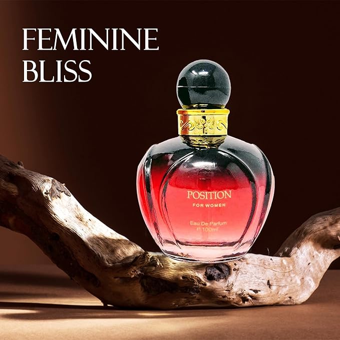 4-Piece Women's Perfume Set with 10ml Rollerball, EDP Collection, Variety of Fragrances,Long Lasting Fragrance (Position Women Red/SEXY GOLD/Hello Cutie/sweet cherry)