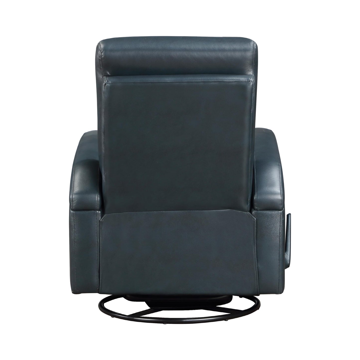 Lexicon Swivel Glider Recliner Chair Living Room Reclining Sofa Chair, Home Theater Seating, Manual Recliner Sofa Chair with Lever for Living Room/Office/Apartment, Navy Blue