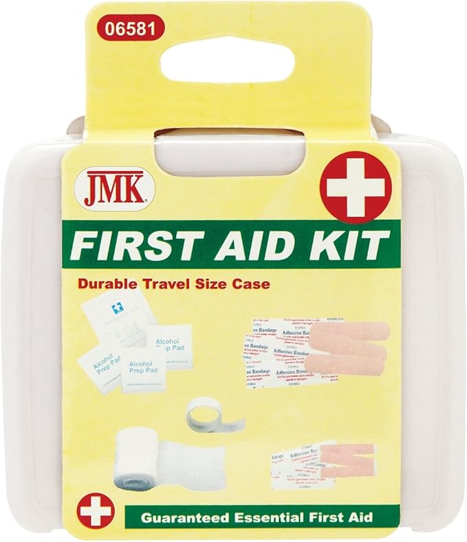 IIT Travel Size Car Boat Plane First Aid Kit With Plastic Case - TSA Compliant