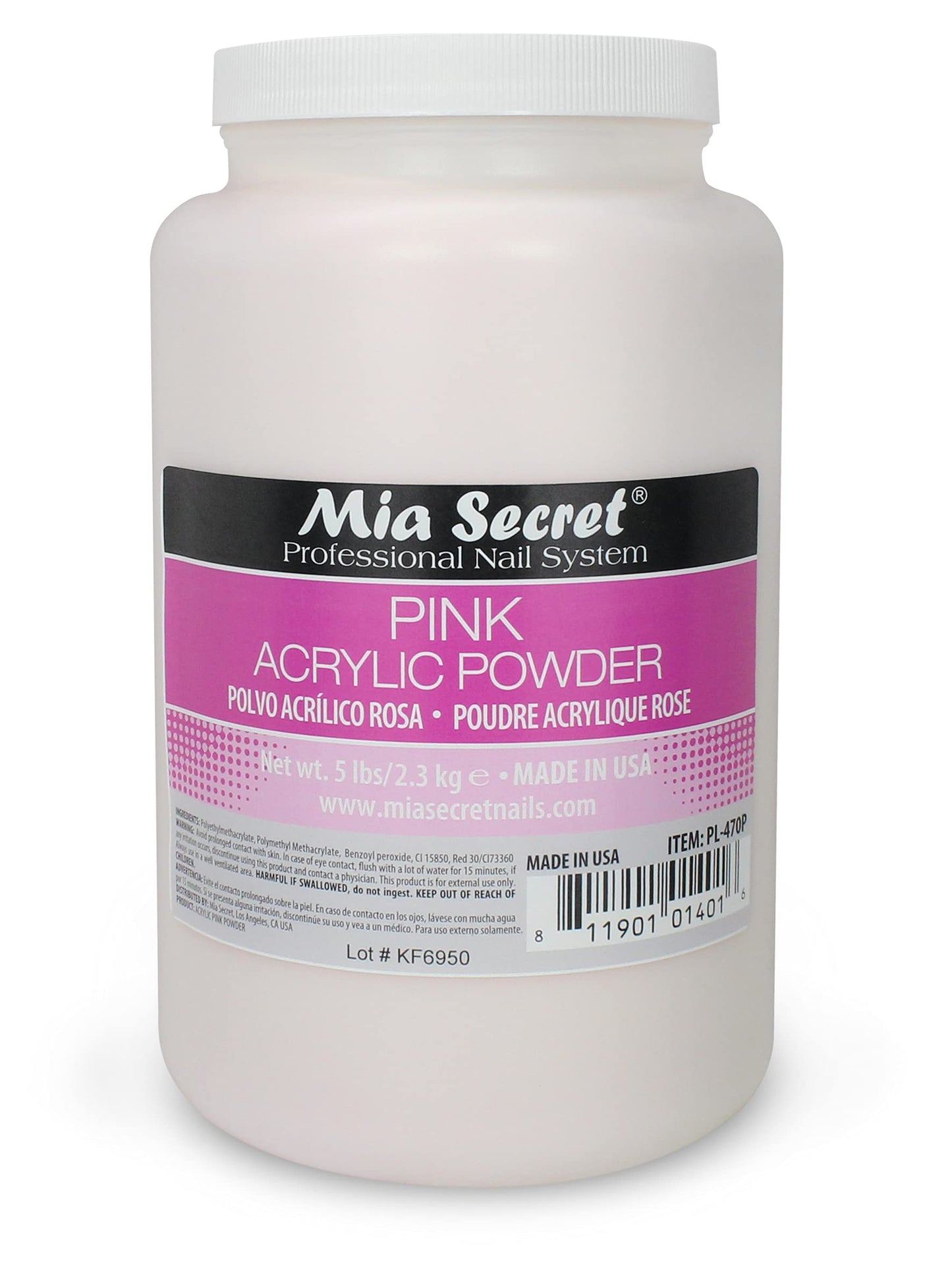 Mia Secret Acrylic Powder - 5 LBS (Pink)