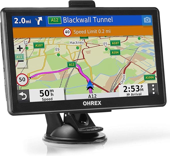 OHREX N800 GPS Navigator for Car with Bluetooth, 7” Truck GPS Commercial Drivers, 2026 Maps (Free Lifetime Updates), Semi ...