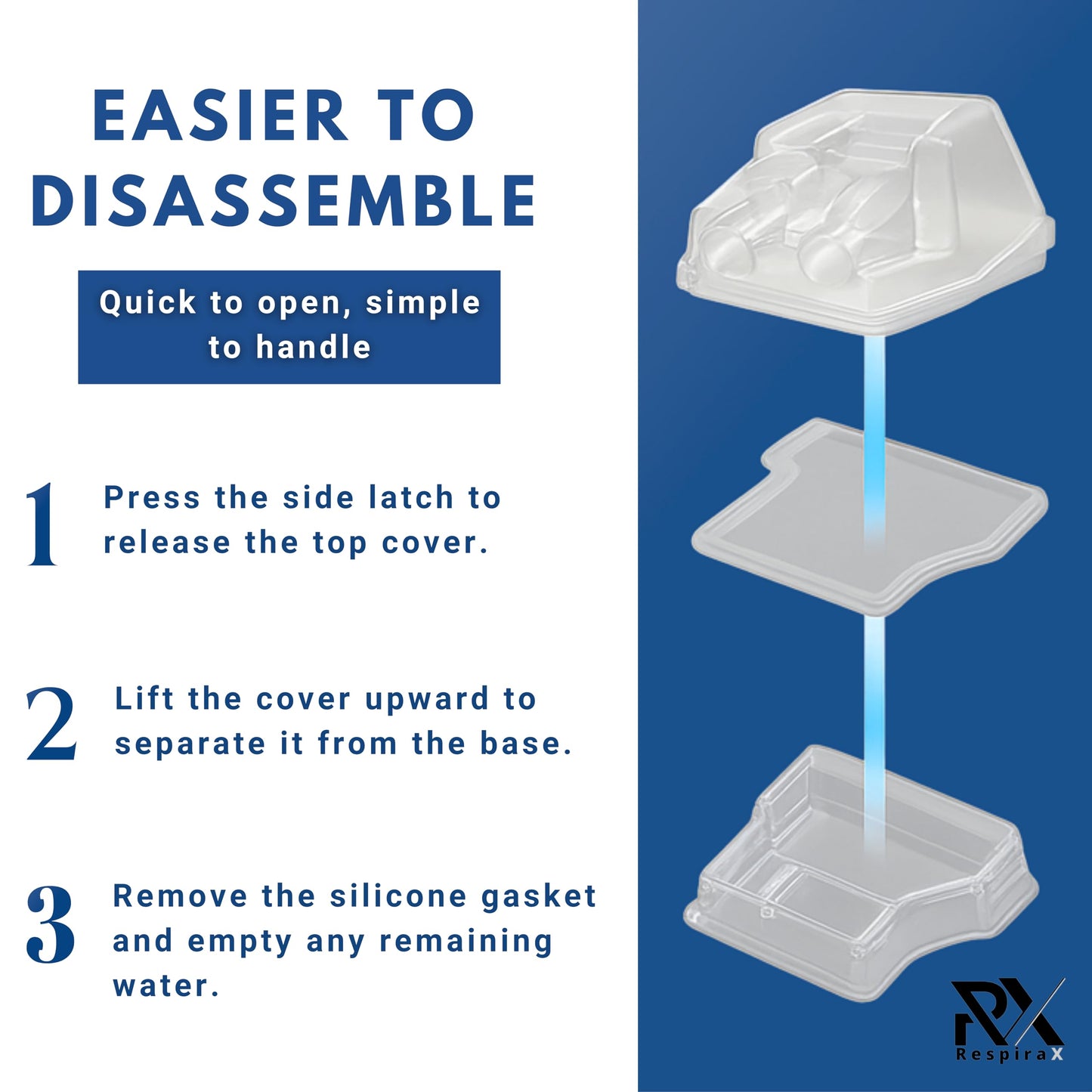 RespiraX AirSense 10 Water Chamber Tank Replacement - for AirSense 10 and Aircurve 10