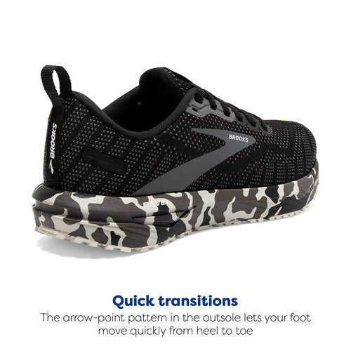 Brooks Women’s Revel 6 Neutral Running Shoe - Black/Luna Rock - 7 Medium