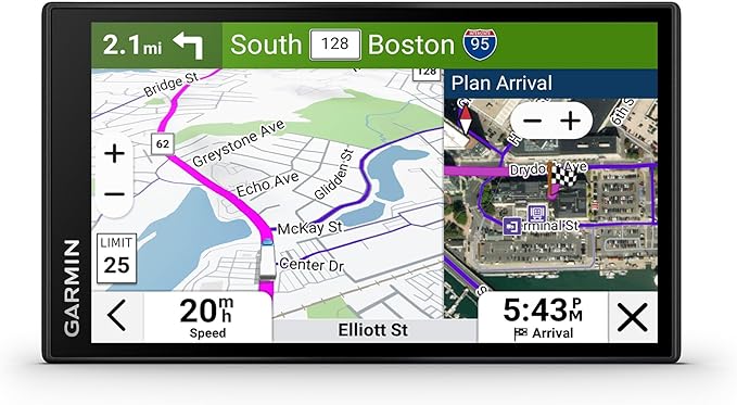 Garmin dēzl™ OTR620, High-Res 6” GPS Truck Navigator, Custom Routing, Satellite Imagery, Wind Speed, Community-Shared Load...