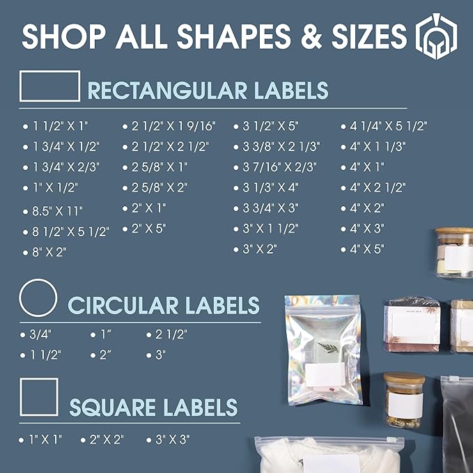 2 5/8" X 1" Matte White Printable Labels for Inkjet and Laser Printers - 100 Sheets, 3000 Total Custom Stickers for Address Labels, Mailing, Barcodes - Spartan Industrial Template R007