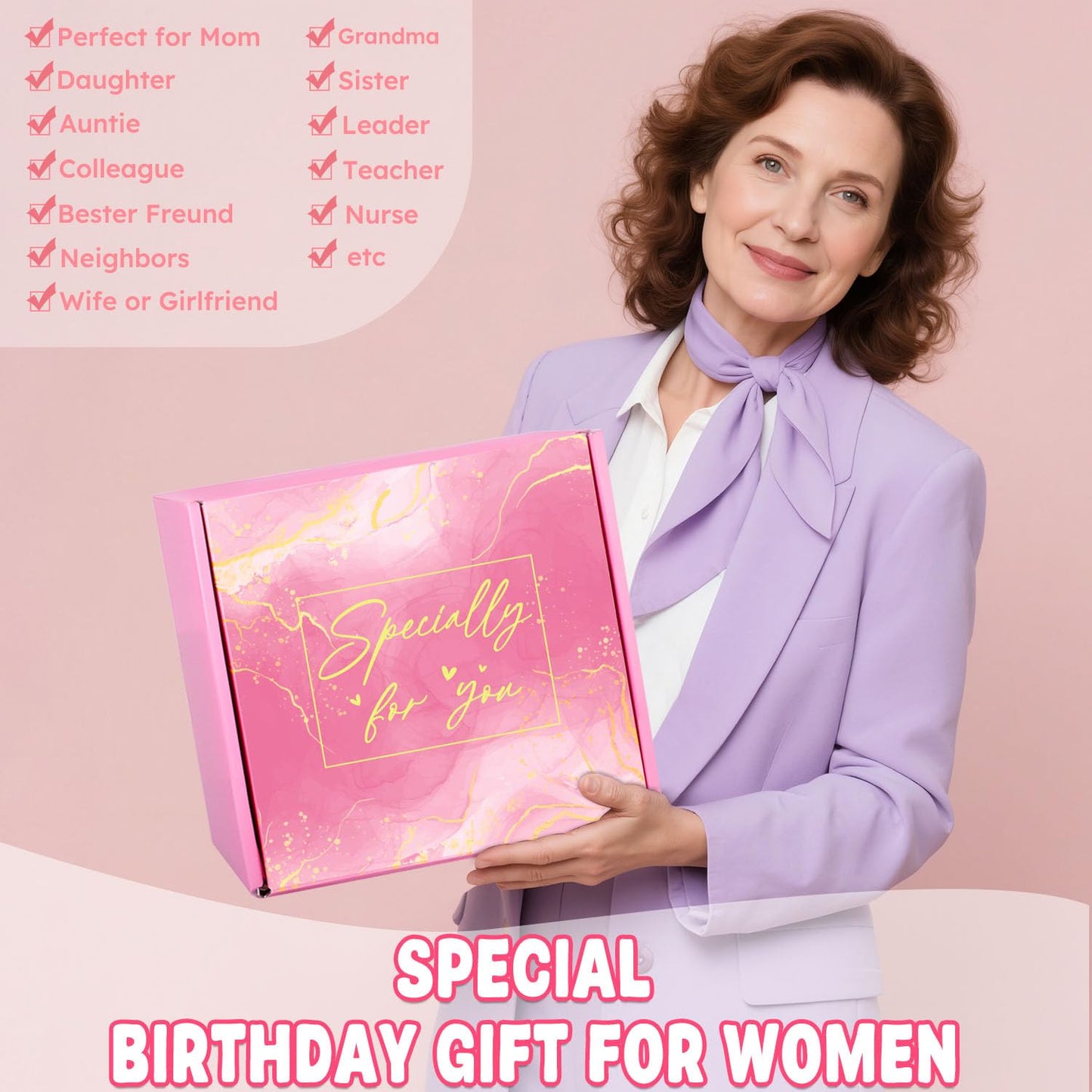 50th Birthday Gifts for Her, 50th Birthday Gifts for Women Self Care Relaxing Spa Basket Fabulous 50 Year Old Birthday Gift for Her 50 Year Old Gift Presents Ideas for Mom Wife Sister Friend Coworker