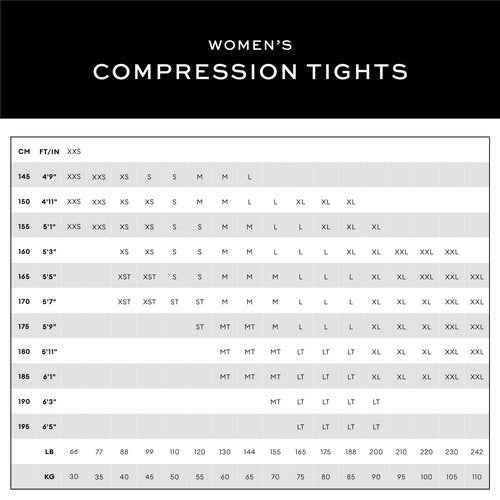 2XU Women's Form Hi-Rise Compression Tights - Performance Activewear for Training, Improved Recovery - Black/Black - Size Medium