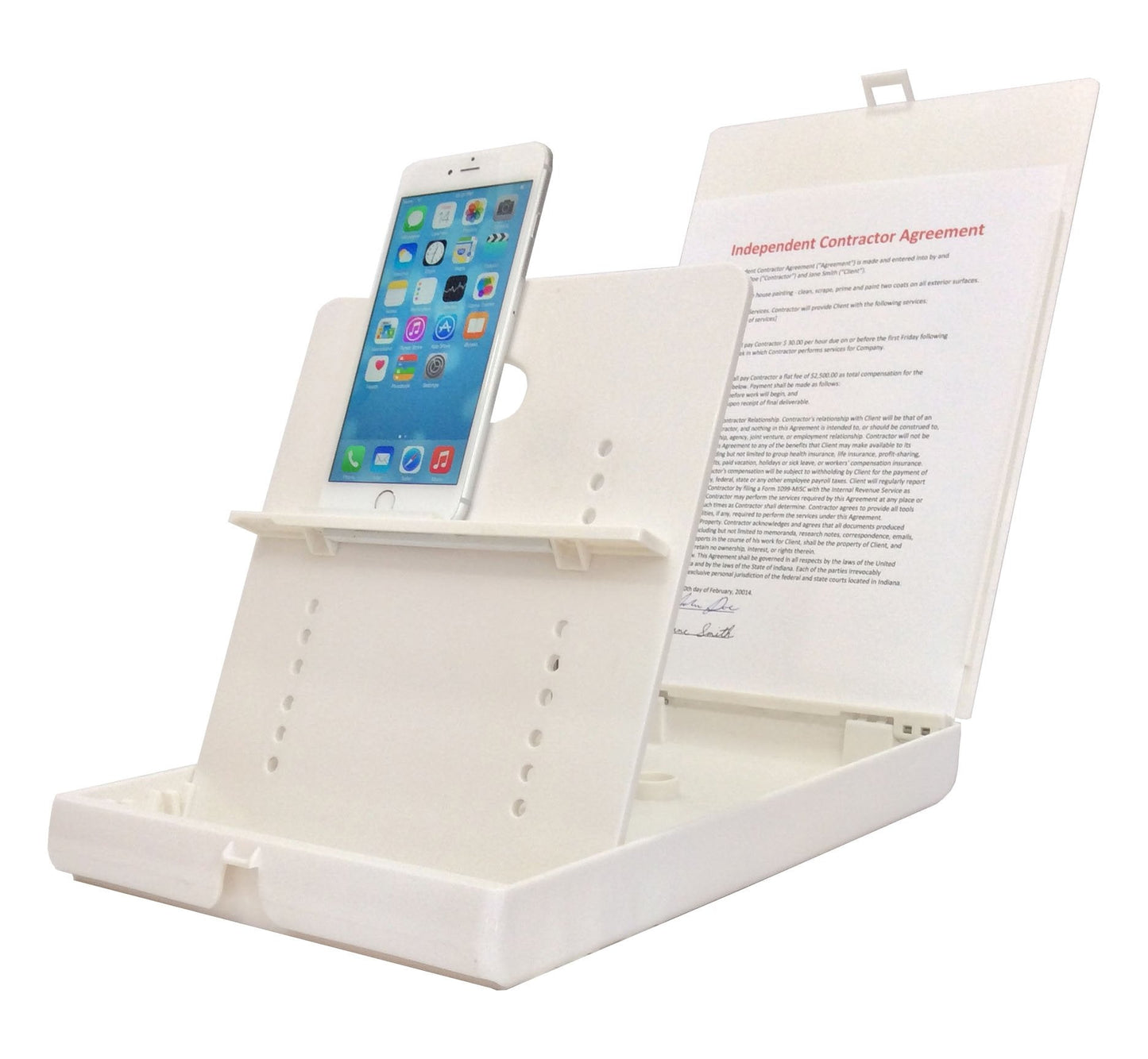 ScanJig – Document and Photo Scanning Stand – Phones & Tablets. Adjustable, Precise Image Alignment. iPhone Scanner Stand. Accurate Text Recognition (OCR) -Like New