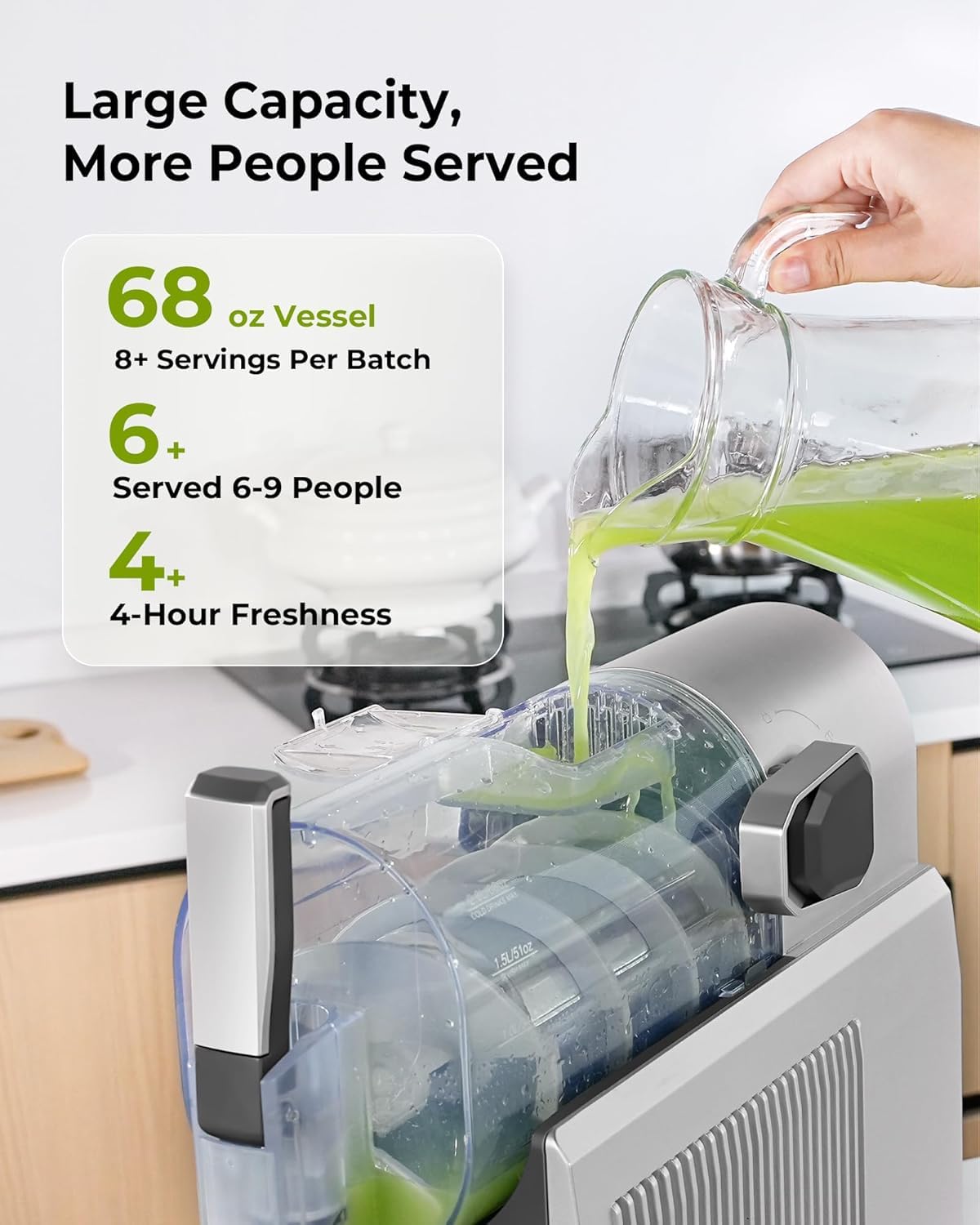 Slushy Machine for Home Use with 7 Preset Programs & Auto Cleaning Function, Frozen Drink Maker Easy to Make Slush Margarita Frappés Cocktail & More, 4H Fresh, 68oz for 7- People