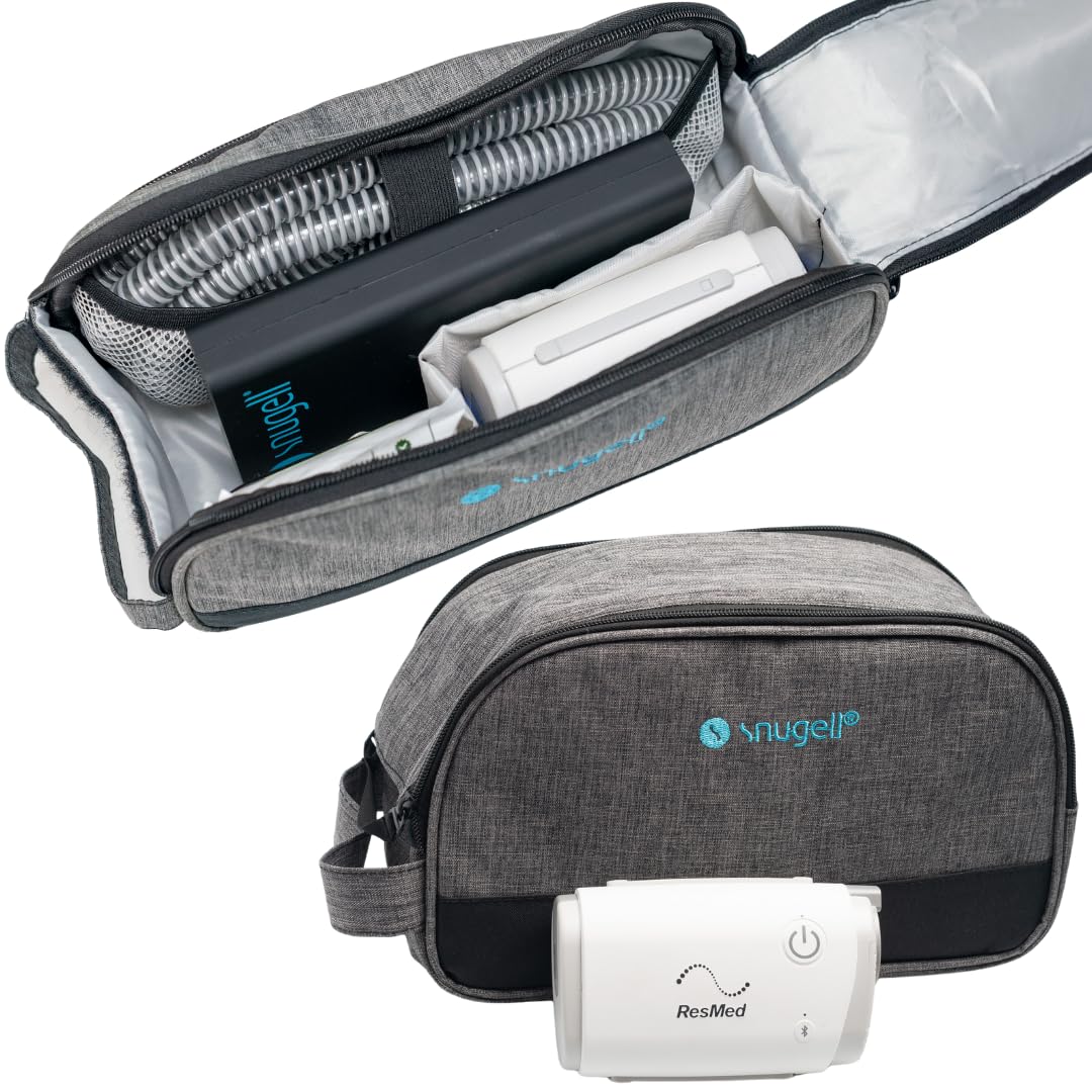 AirMini Travel Bag for CPAP Machine – Compact, Lightweight Carring Case for ResMed AirMini – Organized Storage with Versatile Pockets for Accessories – Durable, Travel-Friendly – Bag Only Included