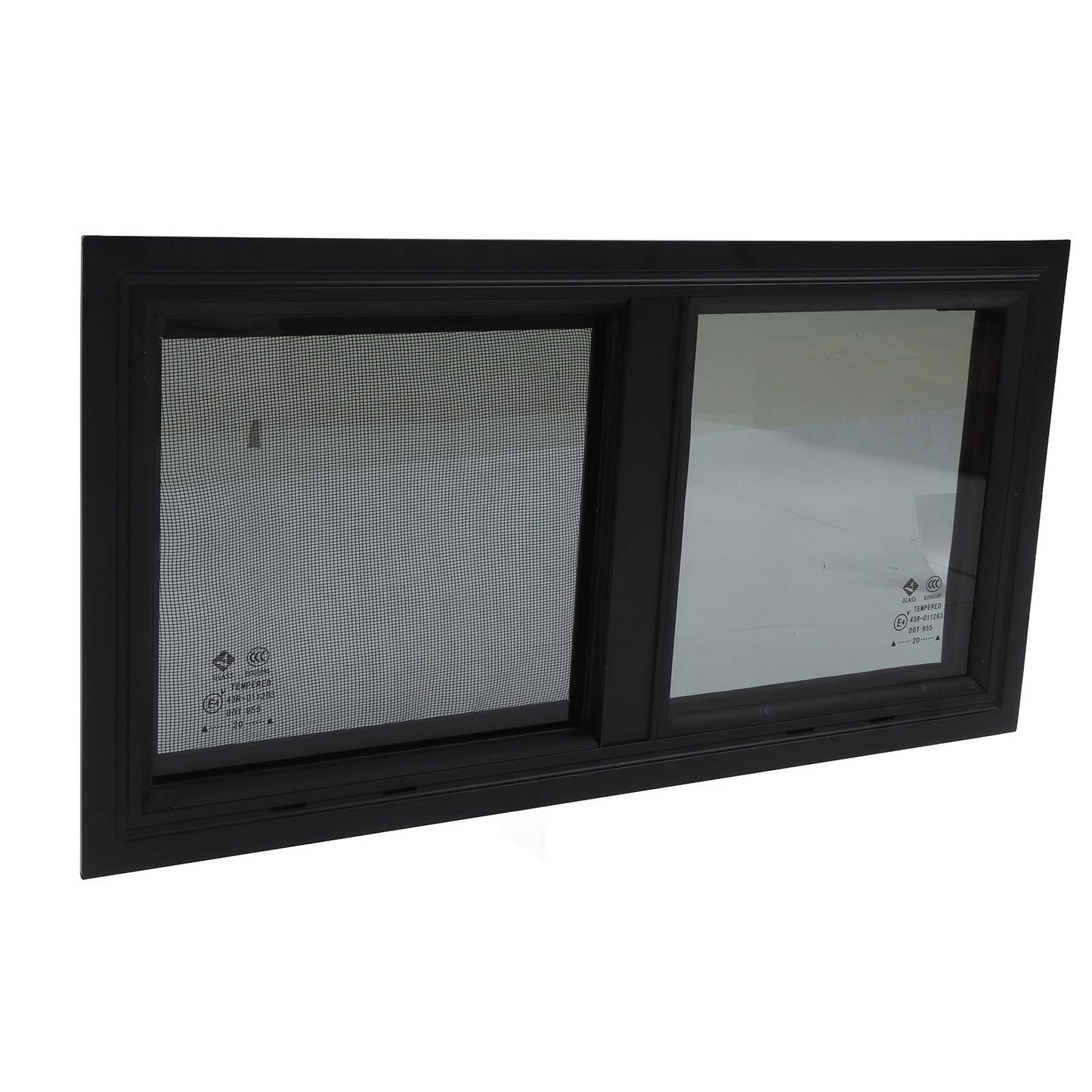 Sliding Window Tinted Tempered Glass Window 550x260mm Bend Resistant Unbreakable Engineering Vehicle