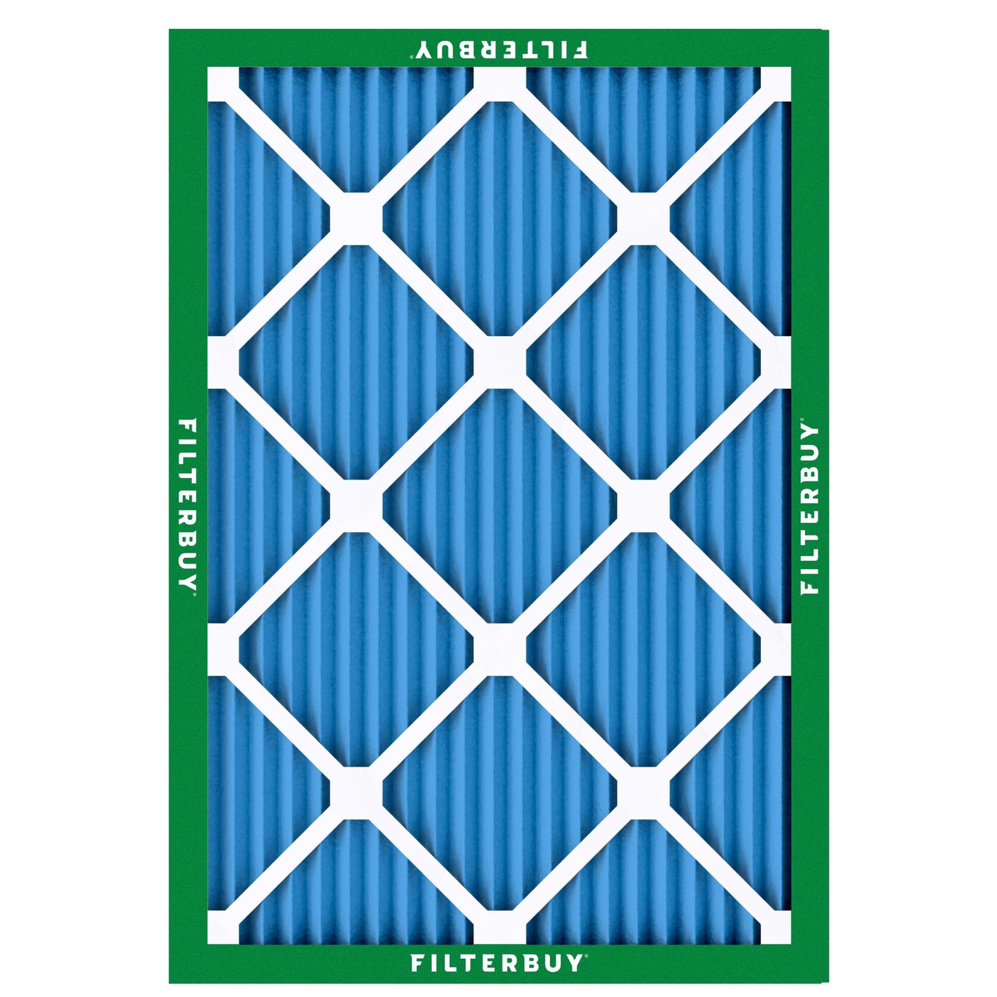 Filterbuy 15x19x1 Air Filter MERV 13 Optimal Smoke & Allergy Defense (6-Pack), Electrostatic Pleated HVAC AC Furnace Filters Replacement, Made in USA (Actual Size: 15.00 x 19.00 x 0.75)