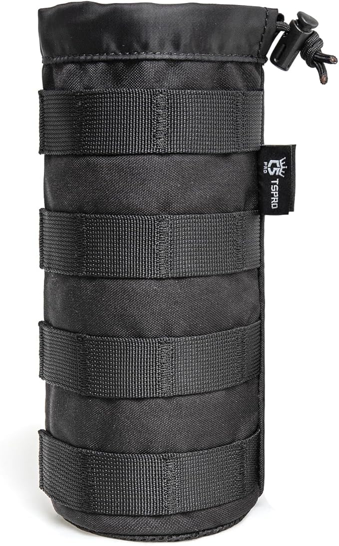 TSPRO Tactical MOLLE Water Bottle Pouch, Durable, Universal Water Bottle Holder Fit for 16-32 oz Bottles - Outdoor, Hikin...