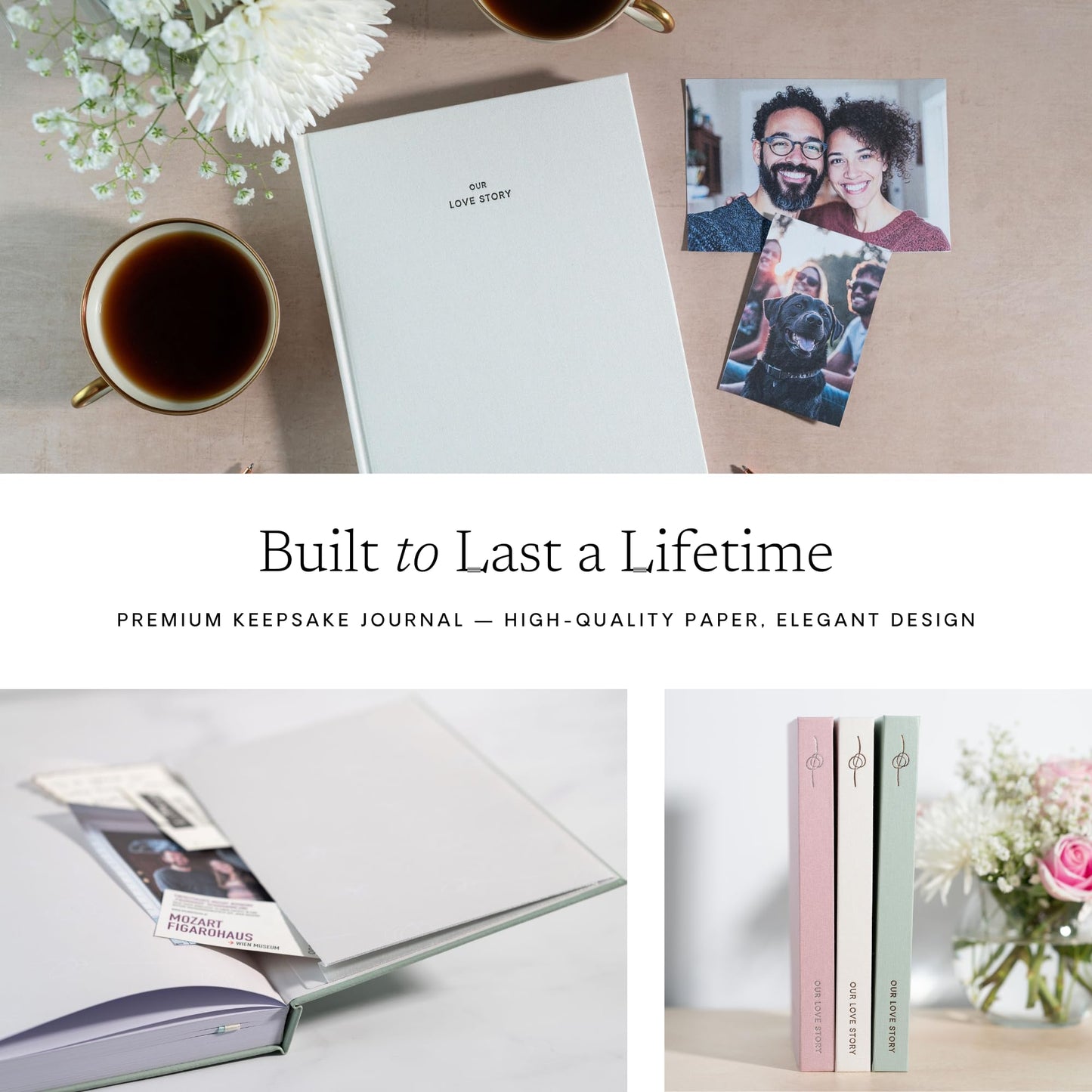 Anniversary Journal: Our Love Story – A Keepsake for Couples to Capture the Evolution of Your Love Story, Wedding Memory Book, Couples Journal, & Anniversary Scrapbook - Wedding Registry Gift & Paper