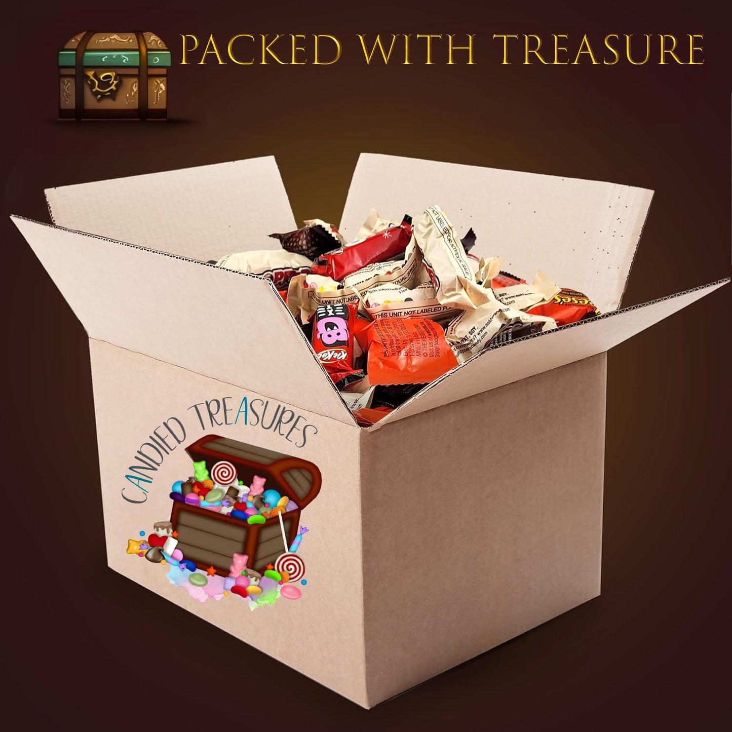 Bulk Candy 5 lb Chocolate Variety Pack - Halloween Candy Bulk Snacks with Reese's, Snickers, Kit Kat - Individually Wrapped Candy Bars for Kids, Adults, Office, Pinata - Assorted Candy