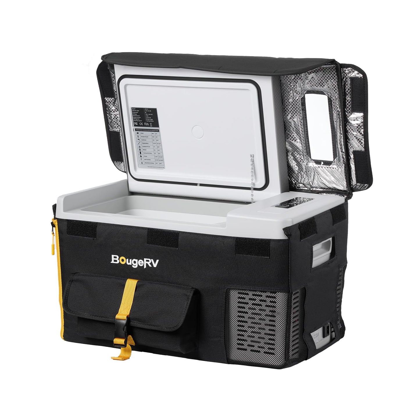 BougeRV Bundle-2 items: 23 Quart Portable Refrigerator Freezer, 23 Quart Insulated Protective Cover