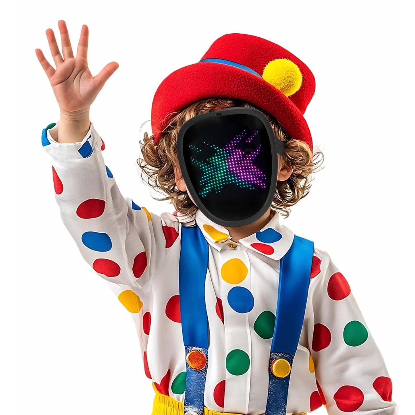 mofyshine Kid LED Mask with Gesture Sensing, Light Up Mask 70 Patterns Cool Shining Masks for Halloween Masquerade Party, Ideal Christmas Birthday Gift for Boys Girls