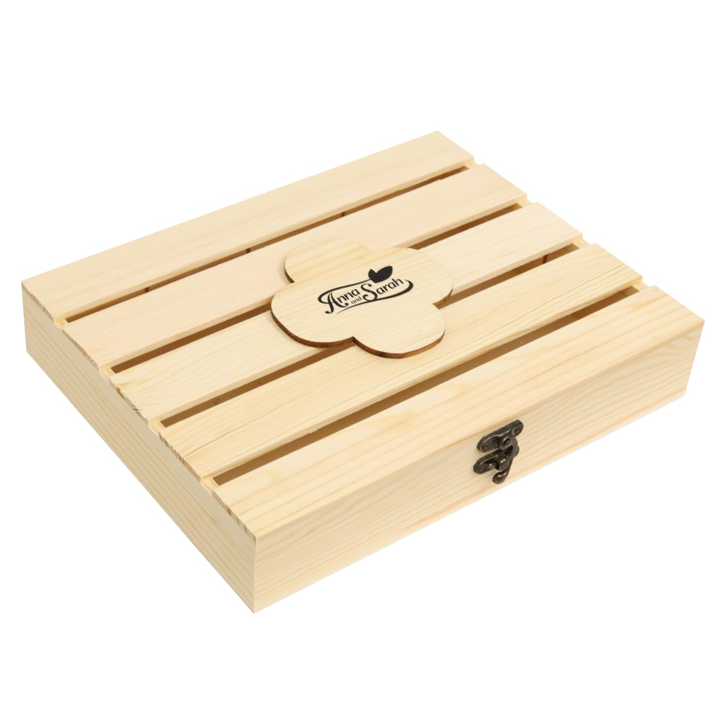 Anna and Sarah Premium Nuts in Wooden Gift Box Include All Raw Oregon Hazelnut, Cashew, Almond, Sweet Apricot Kernel, California Pistachios, Pecan,Turkish Hazelnut and Black Raisin Kosher-Halal For Christmas-Holiday for Mom-Dad-Boy-Girl Everyone