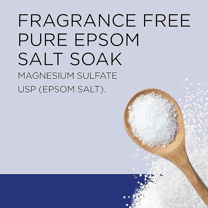 Dr Teal's Pure Epsom Salt Soak, Fragrance Free, 4 lbs (Packaging May Vary) (Pack of 5)