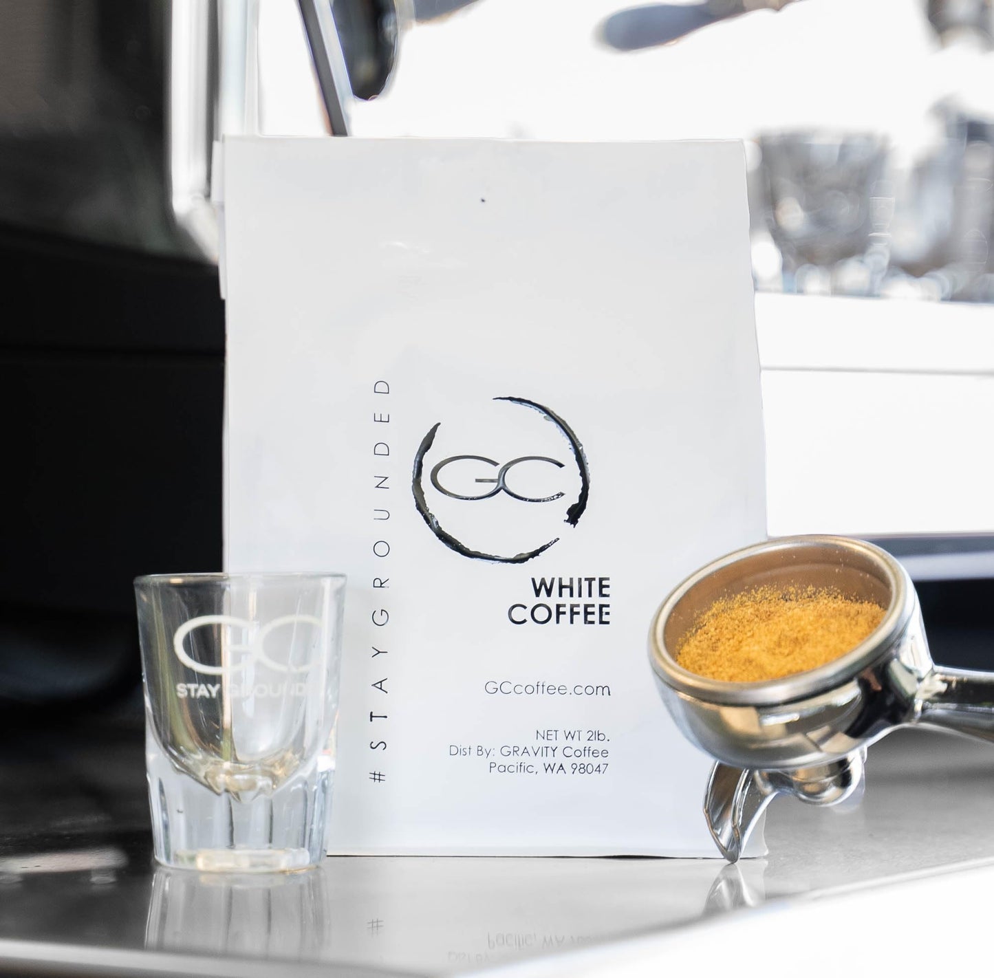 Gravity Coffee Co. Signature White Coffee Grounds Light Coffee Roast | 2lb Bag of Ground White Coffee | Gentle and Bold Flavors of Nutty and Earthy Tasting Notes (Ground)