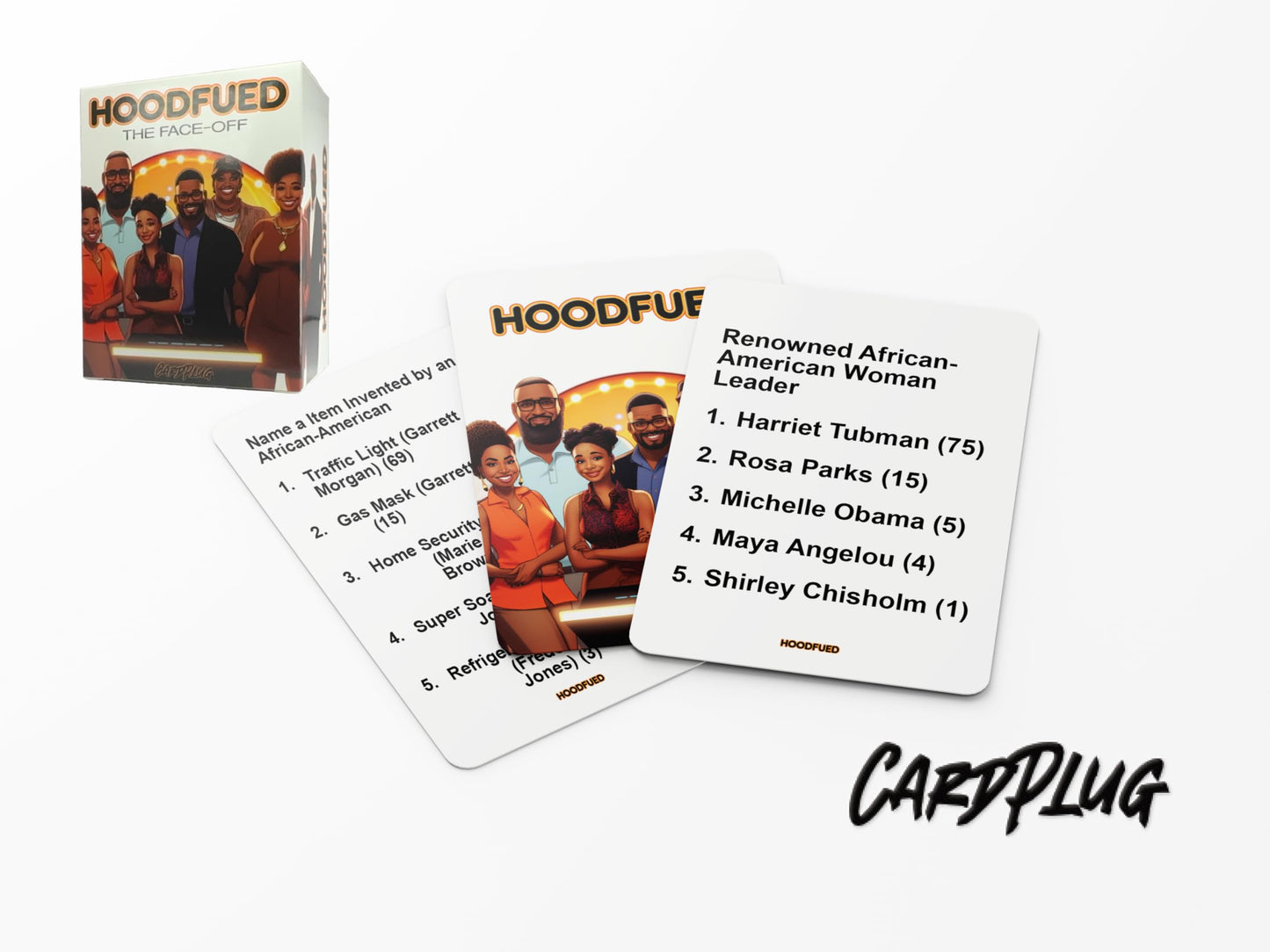 HoodFued : The Ultimate Family Trivia Card Game - A Culture-Centric Game That Brings Friends and Family Together for Fun and Knowledge and More Fun Than The Hood Charades Game for Family or Tabu