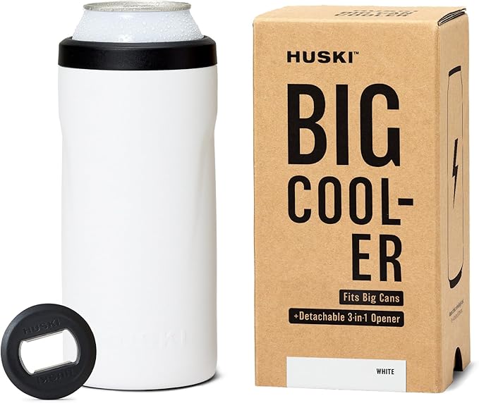 Huski Big Can Cooler | NEW | Premium 16oz & 19.2oz Beer & Energy Drink Cooler with Detachable 3-in-1 Opener | Triple Insul...