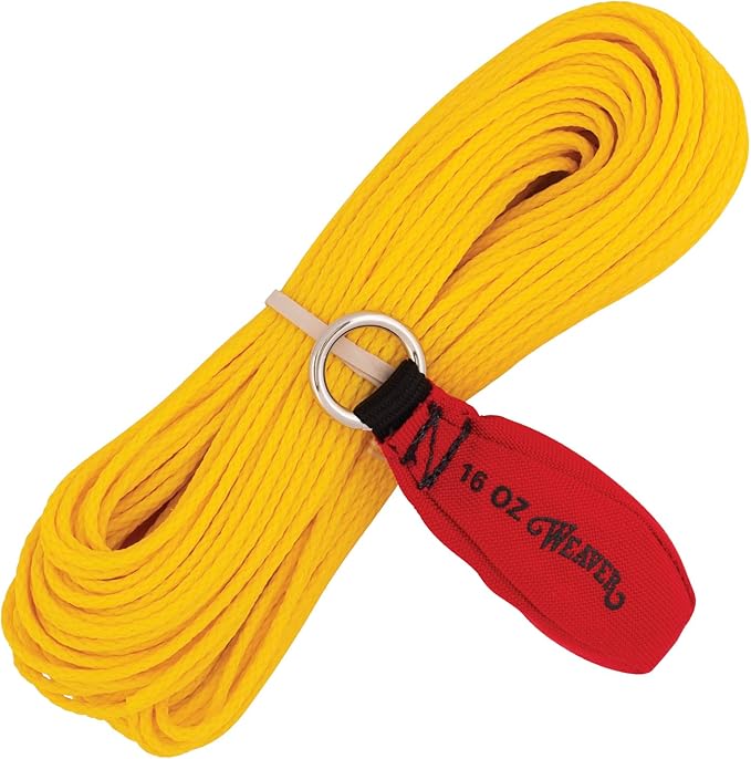 Weaver Arborist Throw Line and Weighted Throw Bag Kit, 150 ft Polyethylene Tree Climbing Rope 16 oz Throw Weight Set, Hand...