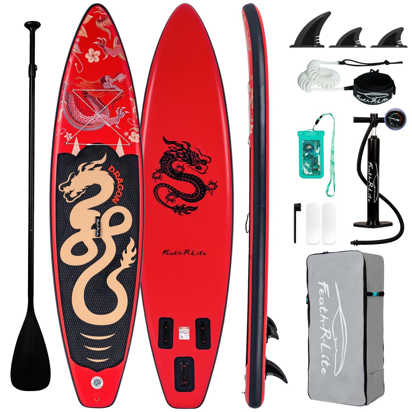 FunWater 11'×33"×6" Inflatable Stand Up Paddle Board with Premium SUP Paddleboard Accessories, Wide Stable Anti-Slip EVA Deck,Paddle Boards for Adults & Youth of All Skill Levels